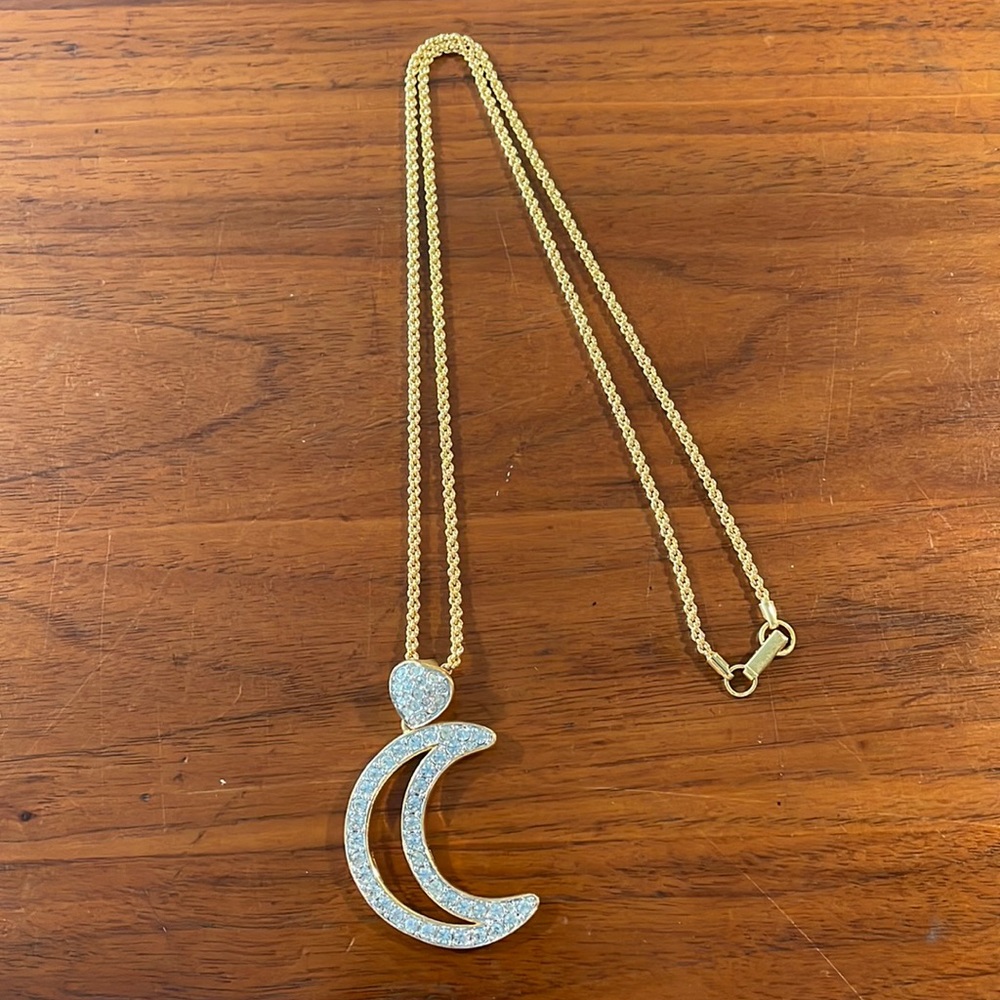Swarovski Moon Necklace- Great Condition
